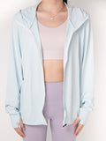 UV-protective Knitted Hooded Cardigan Sun Protection Garment