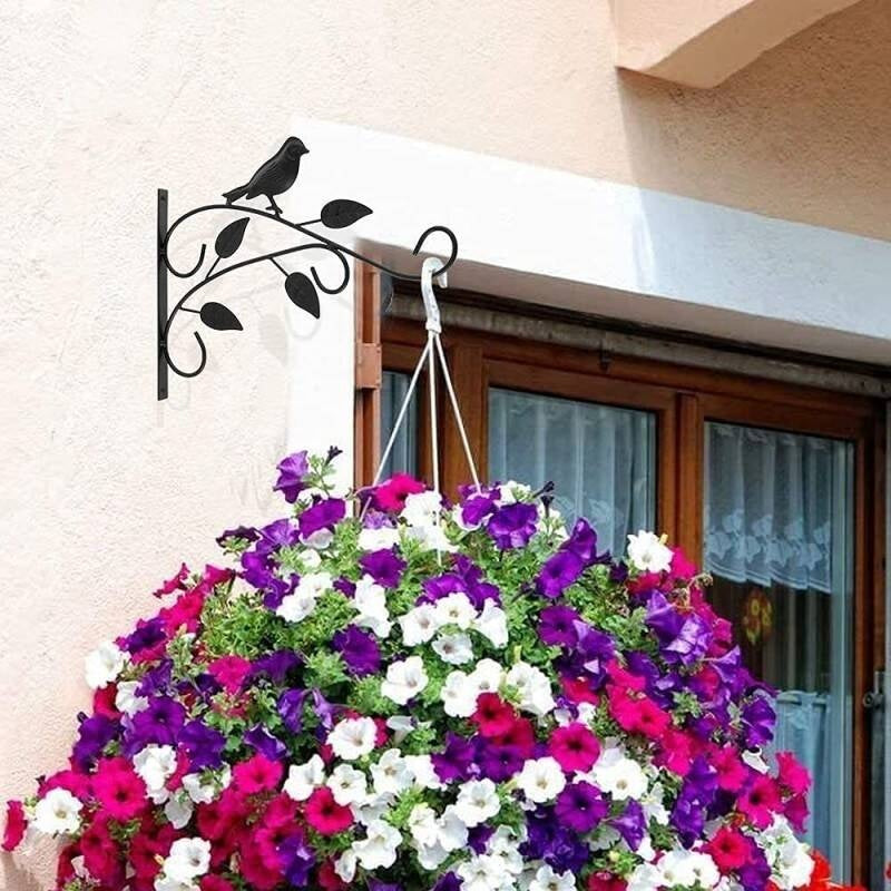 Heavy Duty Hanging Basket Bracket  2 Pack 12 Inch Hanging Basket Brackets Outdoor