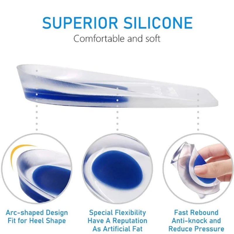1pair Soft Silicone Gel Lnsoles Men Women