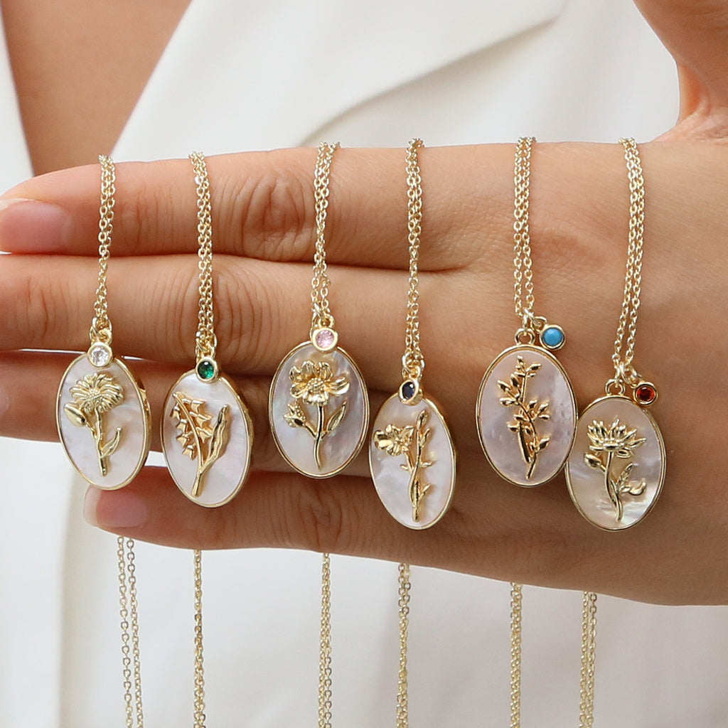 Birthstone Pendant High-End Fashion Necklace