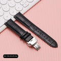 Cowhide Leather Strap Unisex Butterfly Clasp Universal In Stock Strap Watch Bracelet Factory Direct Selling Watch Accessories