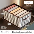 Foldable High-capacity Clothing Organizer With Compartments