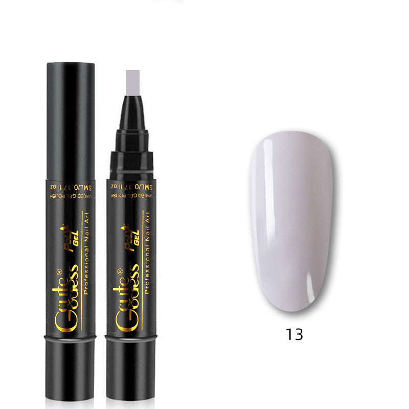 3 In 1 Nail Glue Pen  One-step Glue Phototherapy Plastic Nail Magnet Pen French Water Ripple Cat Eye Strong Magnet Pen DIY Manicure Tool Pen