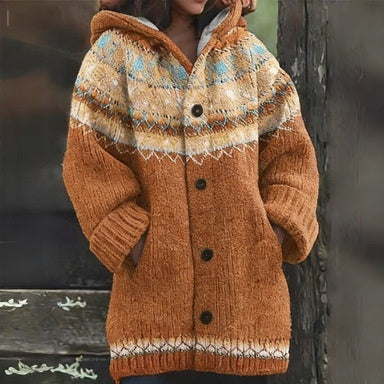 Halloween Animal 3D-Printed Casual Hooded Cardigan Top Coat