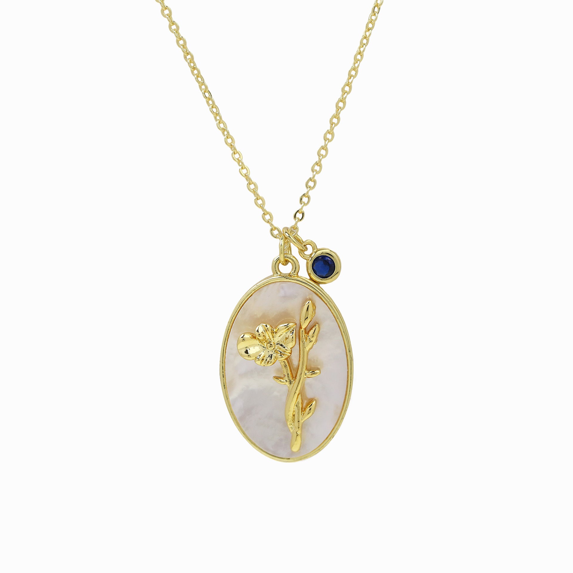 Birthstone Pendant High-End Fashion Necklace