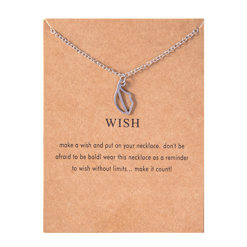 Creative Lips Pendant Necklace Silver Stainless Steel Necklaces Chokers