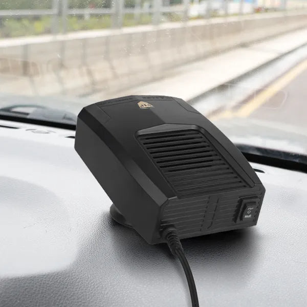 Portable Car Heater Heating Fan 2 In 1 Defroster Defogger Demister Windshield Heater Automotive Cooling Fan With Rotating Base