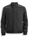 Solid-color Zip-up Korean-style Stand-up Collar Mens Jacket