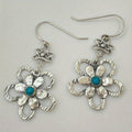 Retro Floral Hollow-out Pendant Earrings