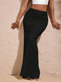 Womens Stylish Figure-hugging Mermaid Pleated Skirt