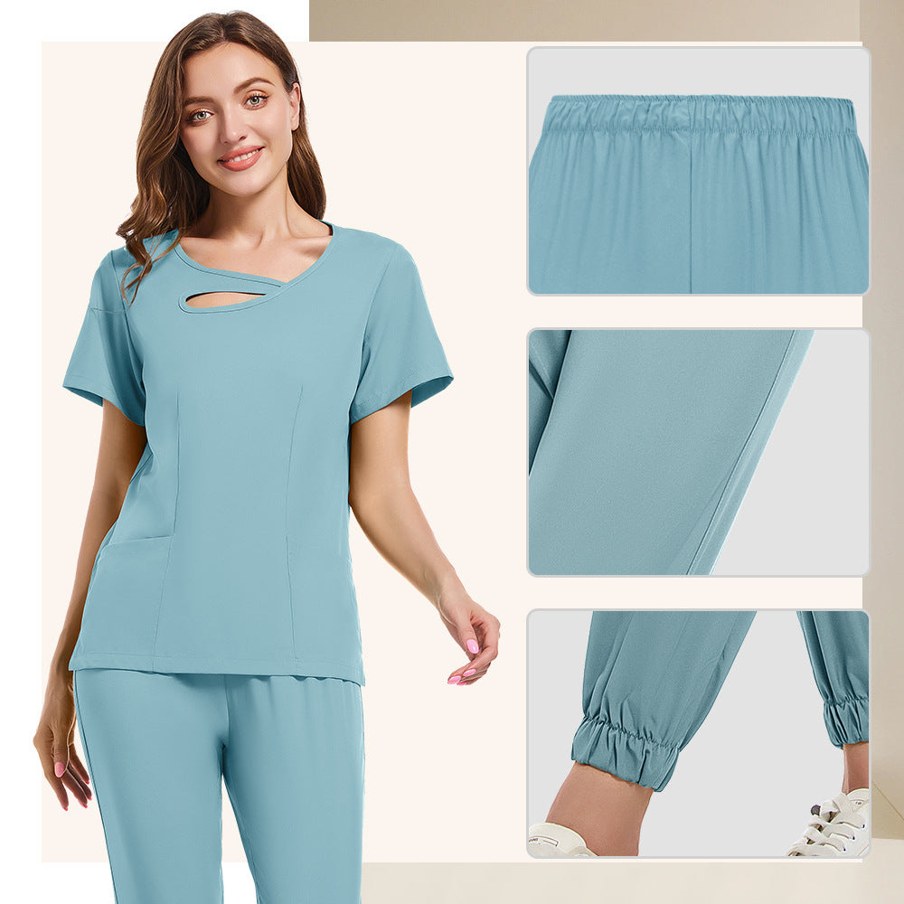 Summer Lightweight, Stretchy, Quick-drying Nurse Uniform Set