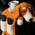 Sofa Organizer With Cup Holder Crochet Dog