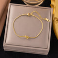New Colorfast Japanese And Korean Style Titanium Steel Bracelet For Women, Versatile.