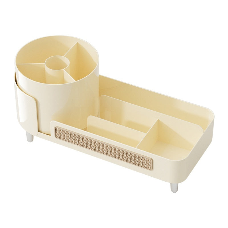 High-end Rotatable Cosmetic Organizer For The Desk