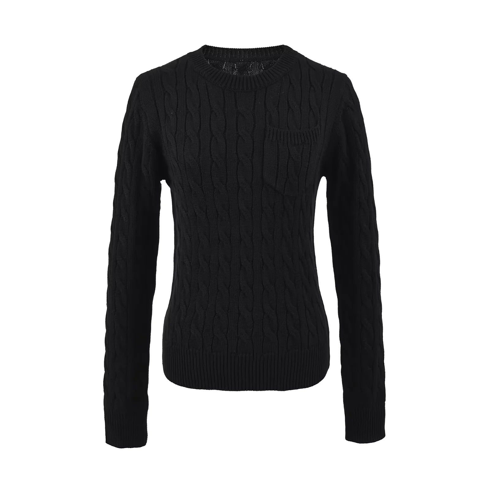 Korean-style Relaxed Versatile Purple Sweater For Petite Women