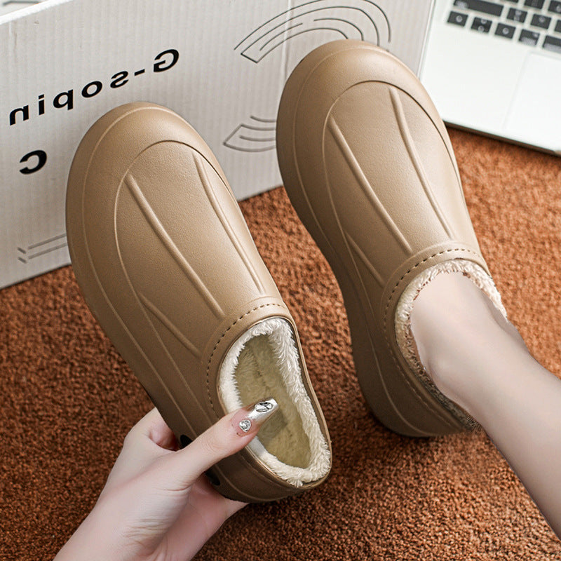 Envelope-style Warm Waterproof And Oil-resistant Slip-on Shoes