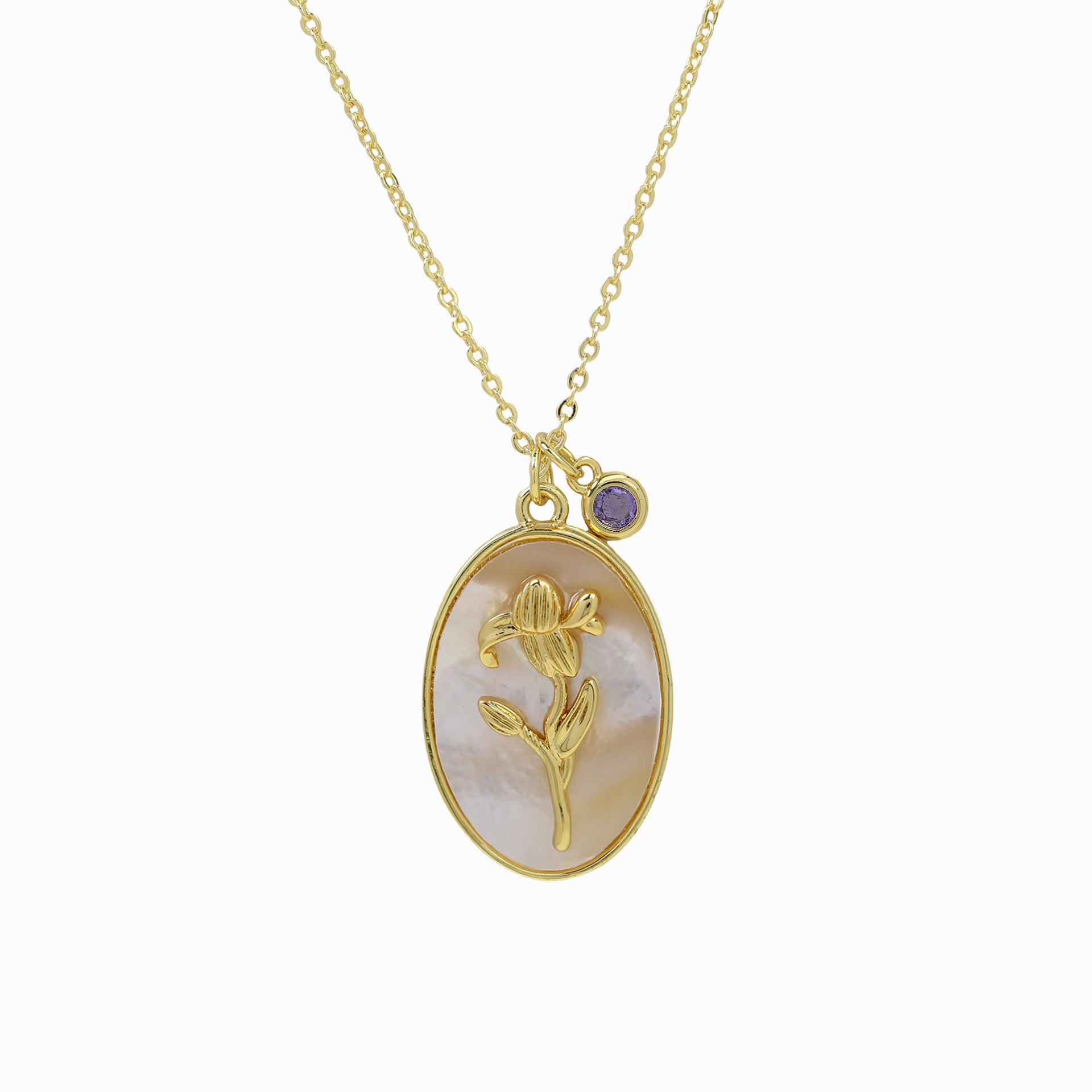 Birthstone Pendant High-End Fashion Necklace
