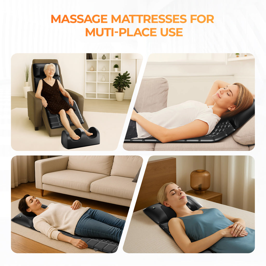 Amazon Restricted Products  Foldable Massage Mattress Controller With Smart Heating And Timer, Perfect For Full-body Relaxation At Home, Portable And Convenient For Home Use