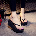 Flip-flops Flat Chunky-sole Sandals High-heeled Sandals