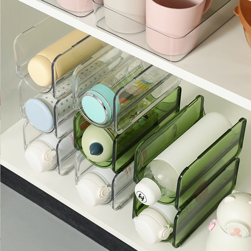 Multi-Tier Transparent Desktop Cup Organizer Creative Stackable Cup Rack