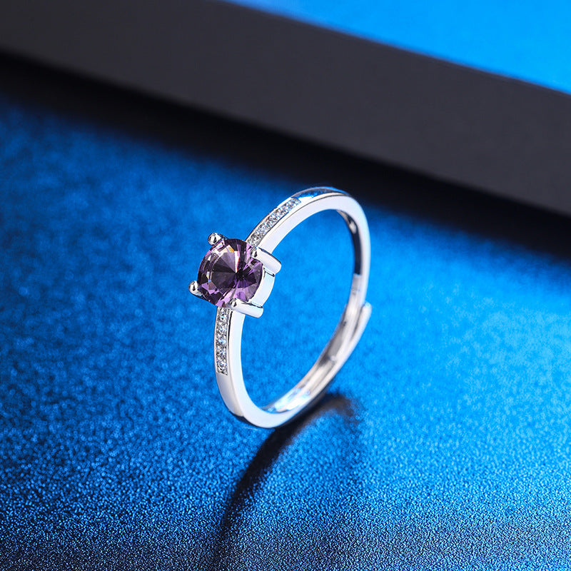 Row-drilled Ring With A Geometric Circular Design