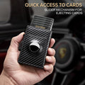 Airtag Wallet Men Minimalist  Up Wallet With Money Clip RFID Card Holder Slim Wallet With Airtag Holder,ID Window