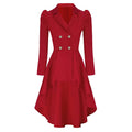 Waist-tight Pure Color Split Single-breasted Casual Jacket