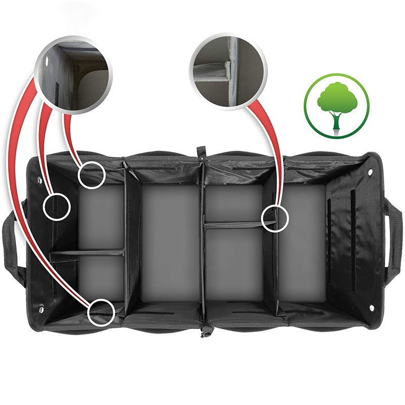 Trunk Organizer Flip-Top Car Trunk Organizer Multi-Functional In-Car Storage Box