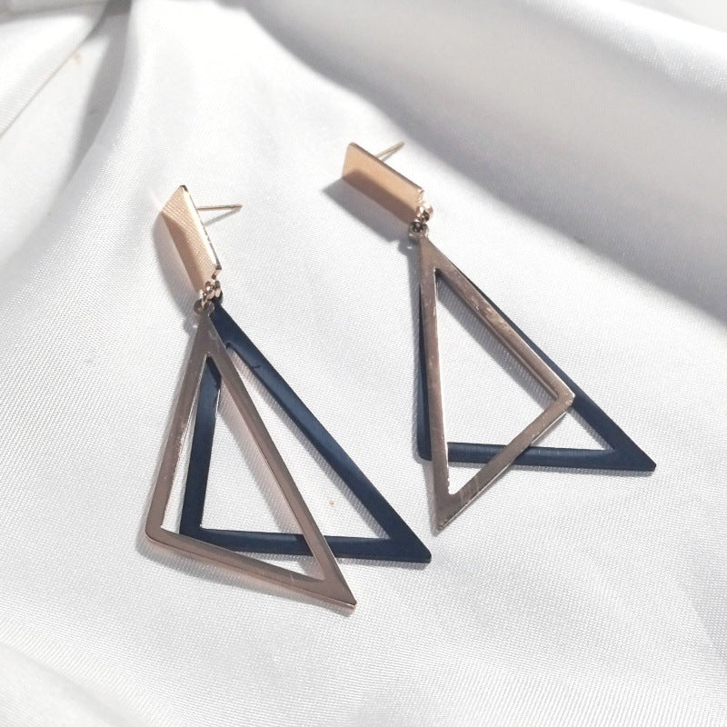 Diamond-studded Zircon Fan-shaped Flower Tassel Earrings
