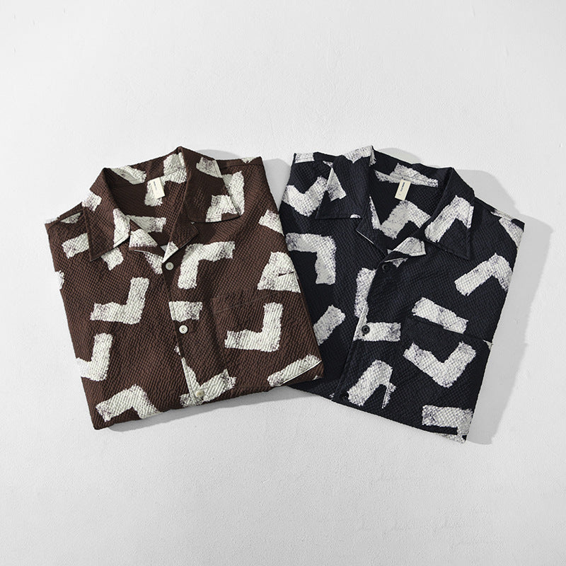 Men's Summer Short Sleeve Casual Shirt