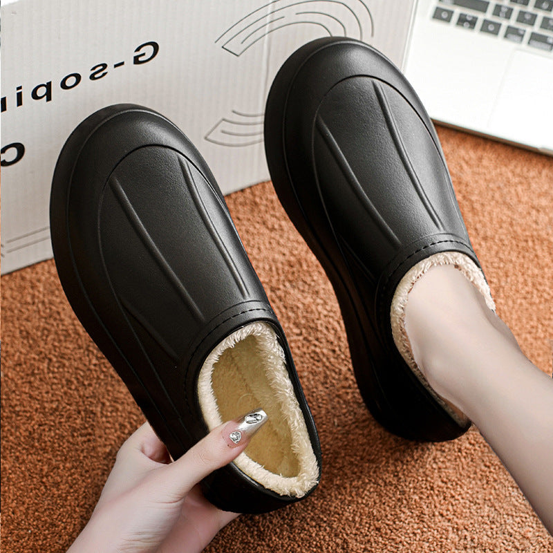 Envelope-style Warm Waterproof And Oil-resistant Slip-on Shoes