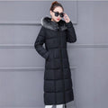Korean-style Extended Over-the-knee Down Cotton Coat