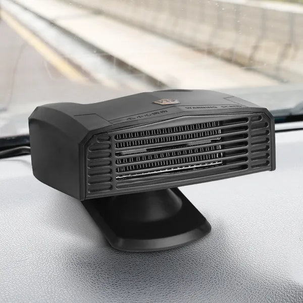 Portable Car Heater Heating Fan 2 In 1 Defroster Defogger Demister Windshield Heater Automotive Cooling Fan With Rotating Base