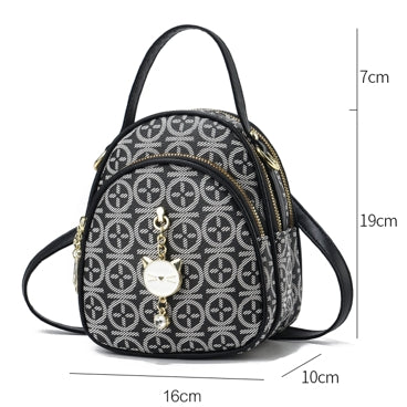 High Quality Retro Vintage Bag - Women's Leather Handbag Retro Style Zipper Closure Latest Fashion Ladies Accessory
