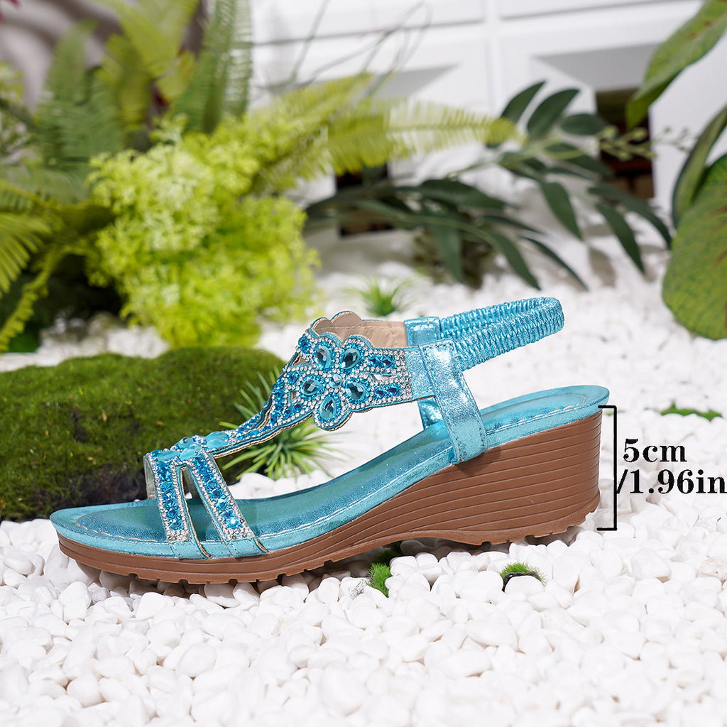 Bohemian-style Thick-soled Wedge Sandals