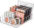 Makeup Organizer For Eyeshadow Palette And Lipstick Organizer, 7 Section Divided Makeup Palette Organizer For Vanity Drawer Countertop Modern Cosmetics Storage