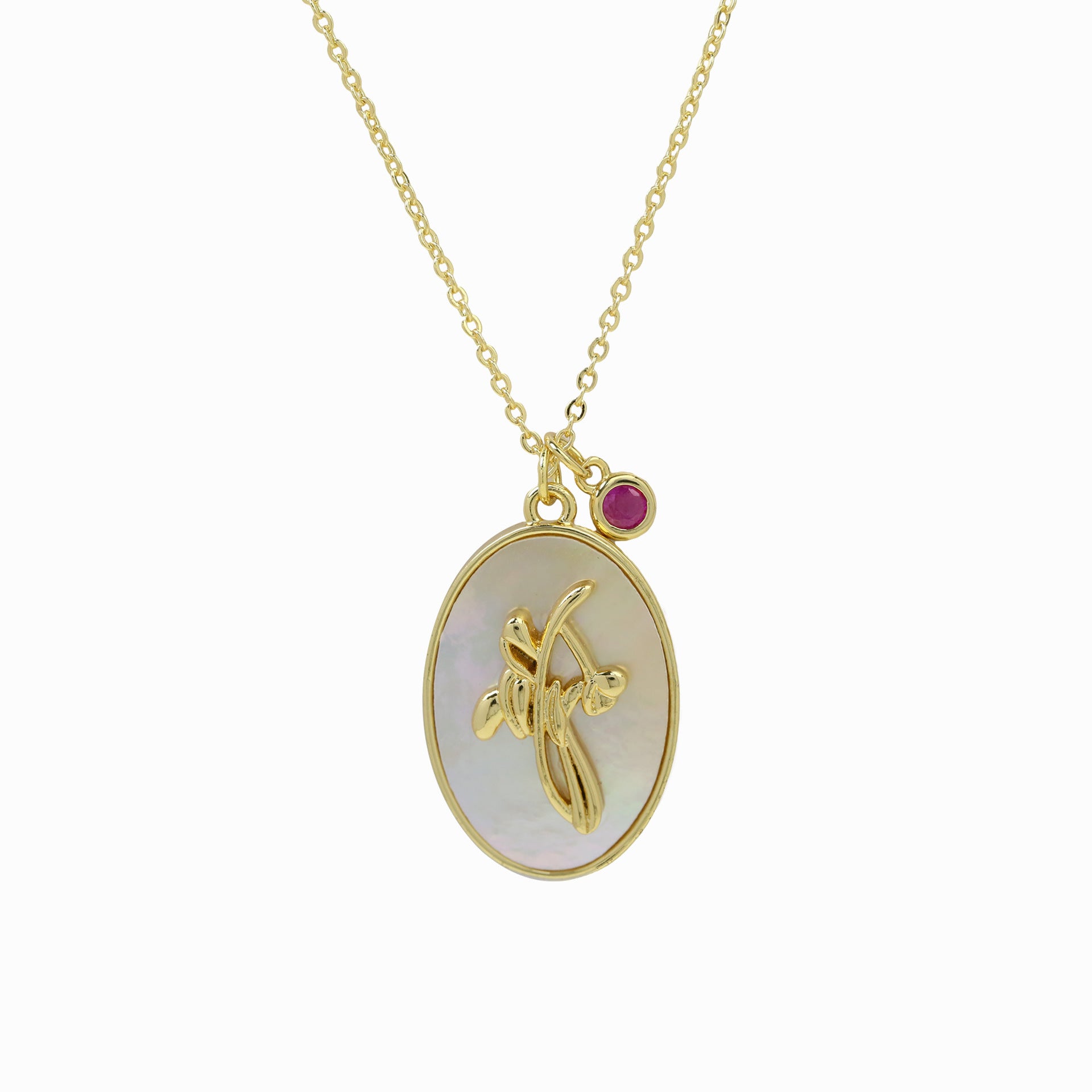 Birthstone Pendant High-End Fashion Necklace